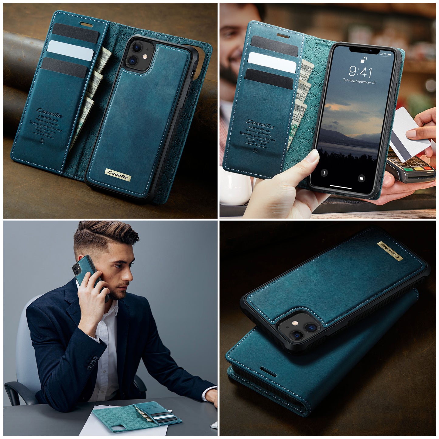 iPhone 12 Pro / 12 Wallet-Hülle – Kompatibel mit MagSafe mit RFID-Blockierung