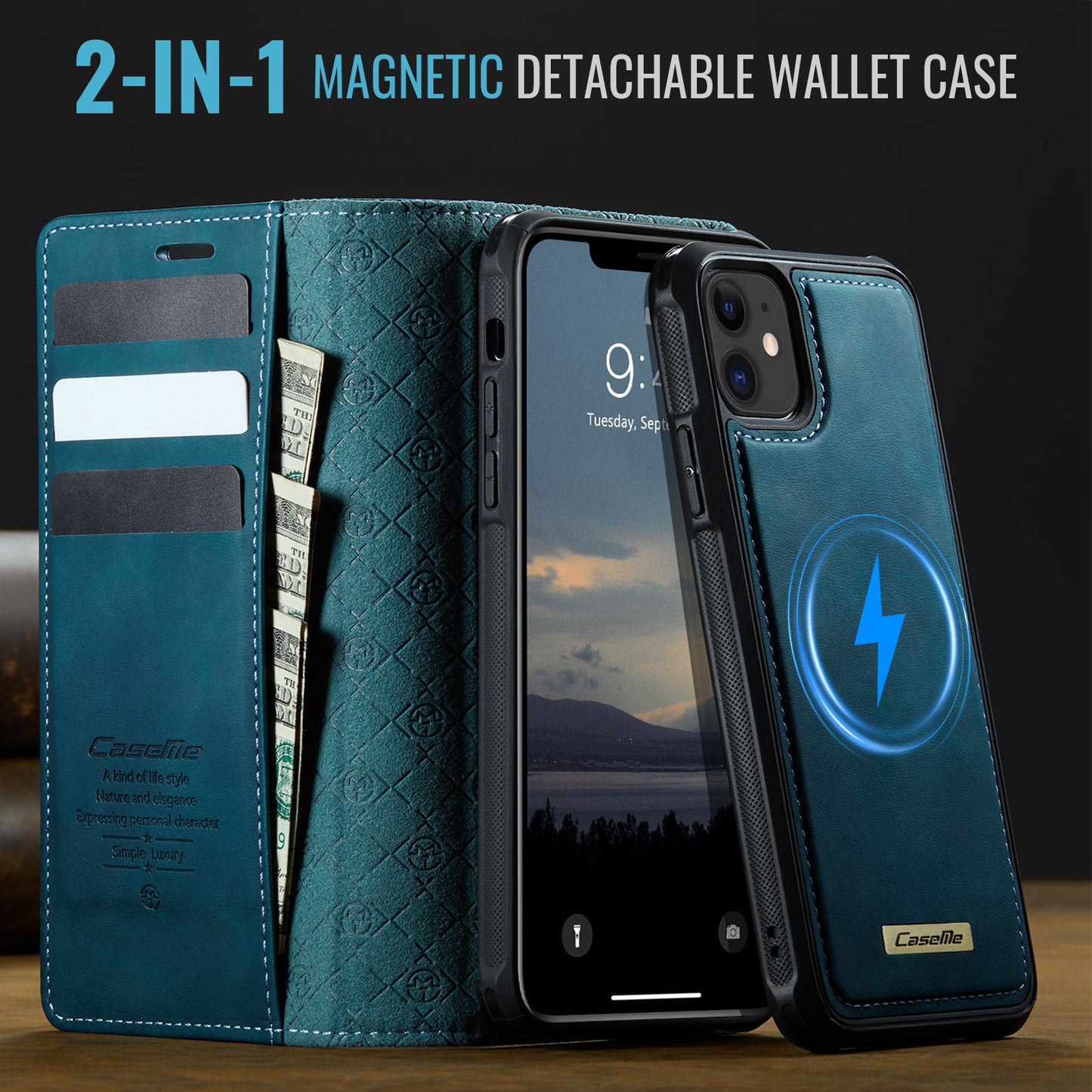 iPhone 12 Pro / 12 Wallet-Hülle – Kompatibel mit MagSafe mit RFID-Blockierung