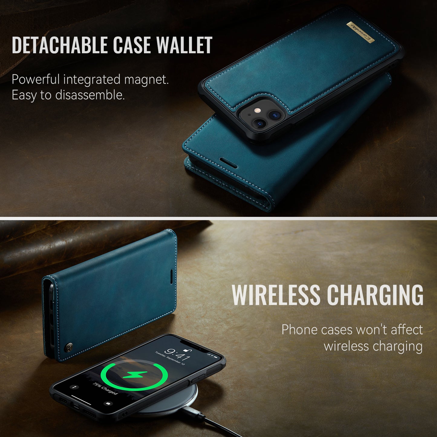 iPhone 12 Pro / 12 Wallet-Hülle – Kompatibel mit MagSafe mit RFID-Blockierung