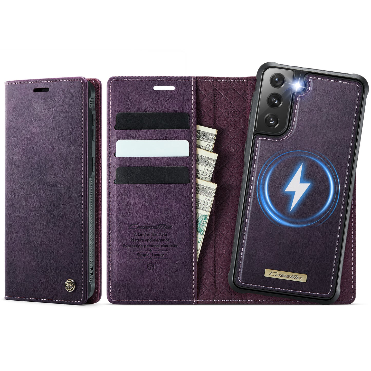 Galaxy S21 Plus 5G Wallet-Hülle – Kompatibel mit MagSafe mit RFID-Blockierung