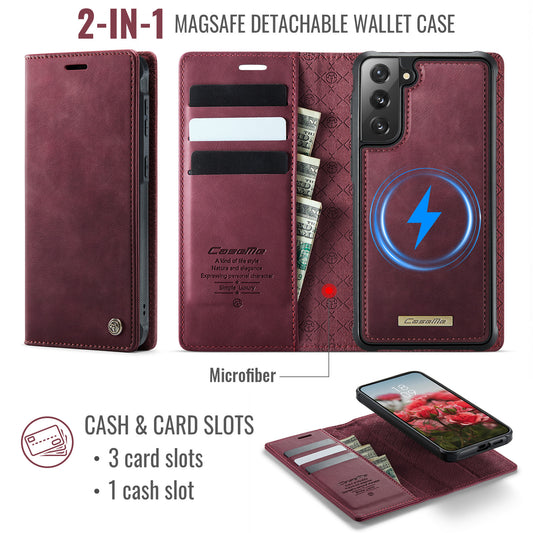 Galaxy S21 5G/4G Wallet-Hülle – Kompatibel mit MagSafe mit RFID-Blockierung