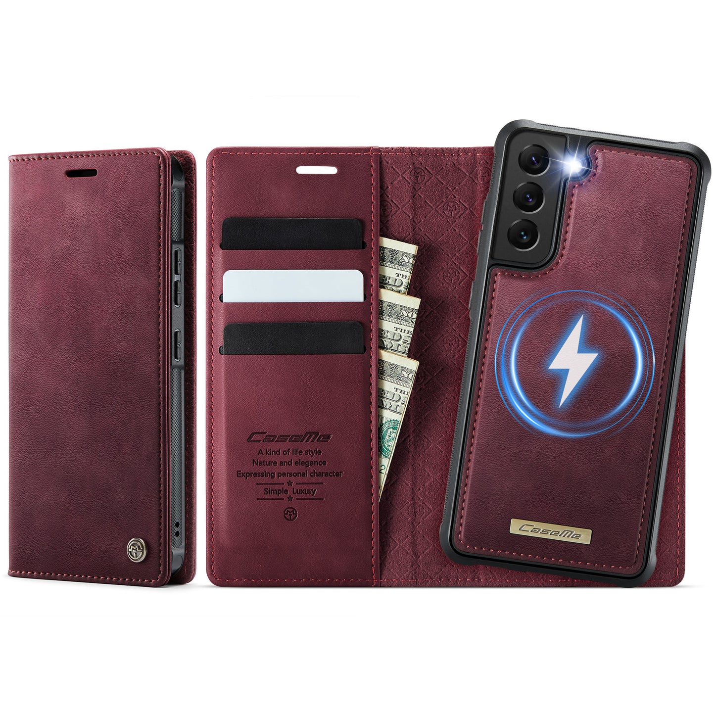Galaxy S22 Plus 5G Wallet-Hülle – Kompatibel mit MagSafe mit RFID-Blockierung