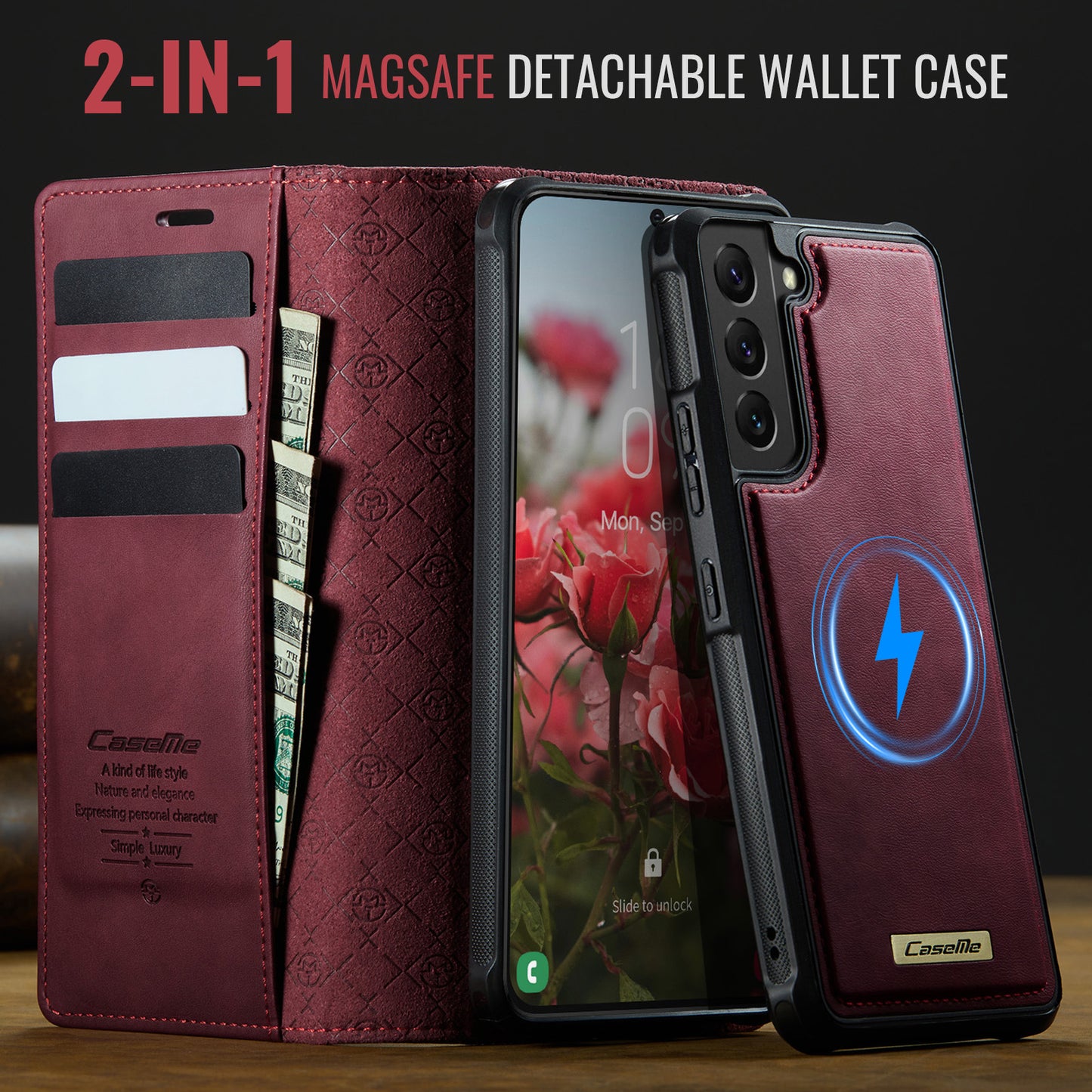Galaxy S22 Plus 5G Wallet-Hülle – Kompatibel mit MagSafe mit RFID-Blockierung