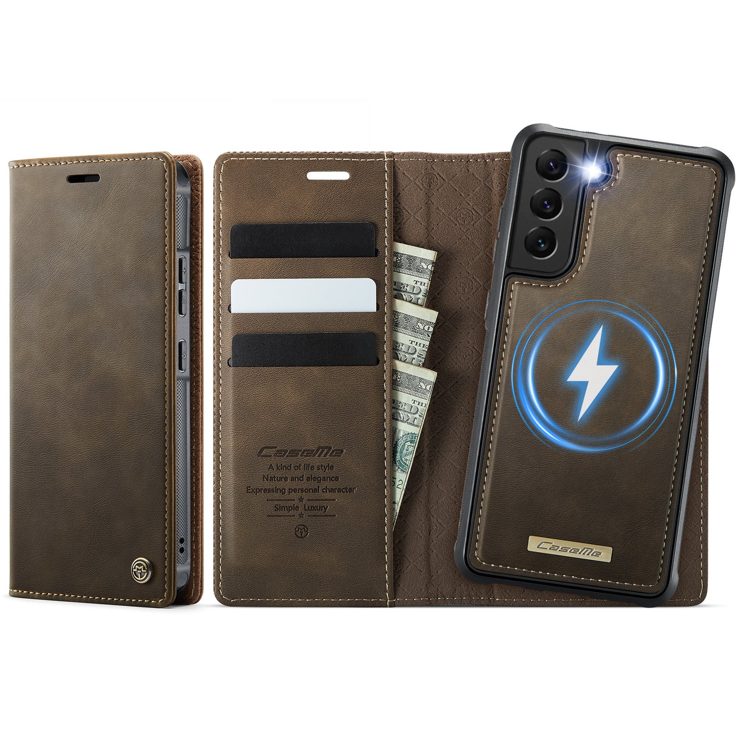 Galaxy S22 Plus 5G Wallet-Hülle – Kompatibel mit MagSafe mit RFID-Blockierung