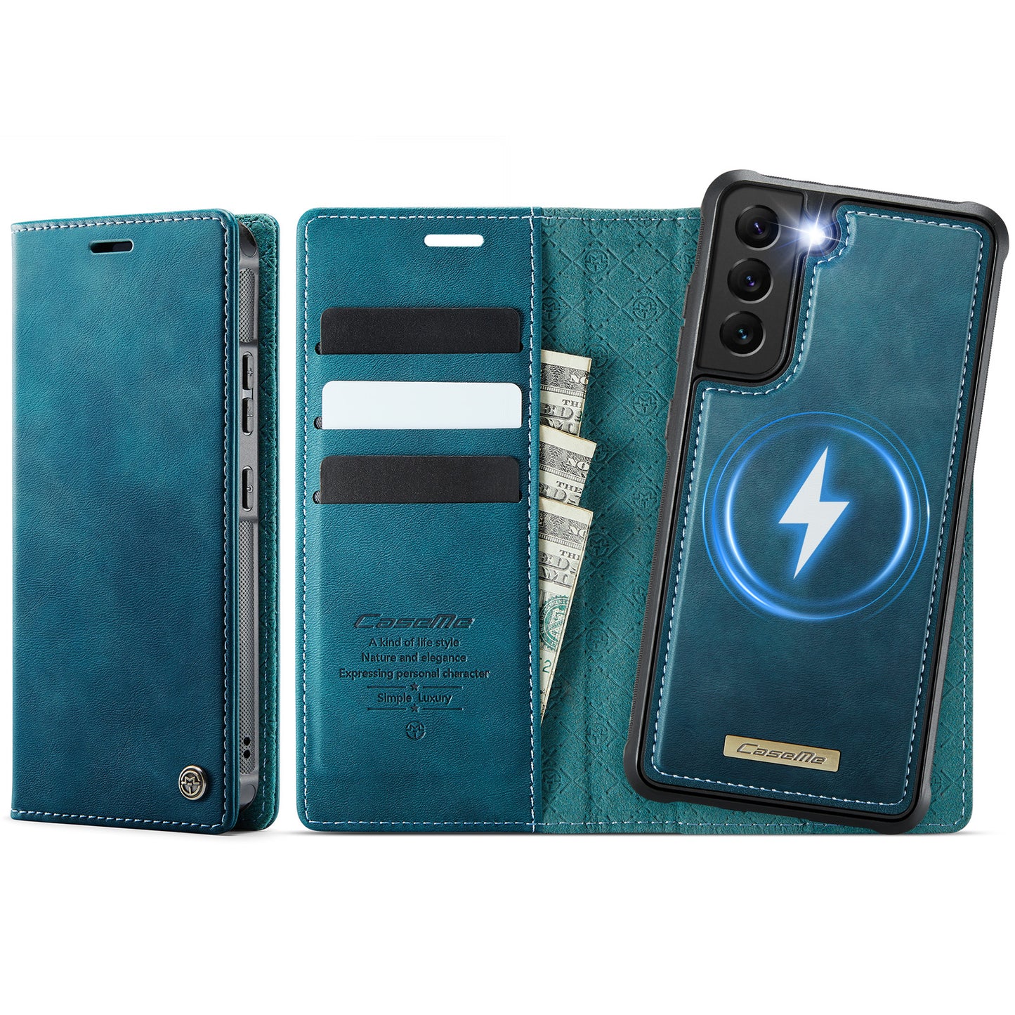 Galaxy S22 Plus 5G Wallet-Hülle – Kompatibel mit MagSafe mit RFID-Blockierung