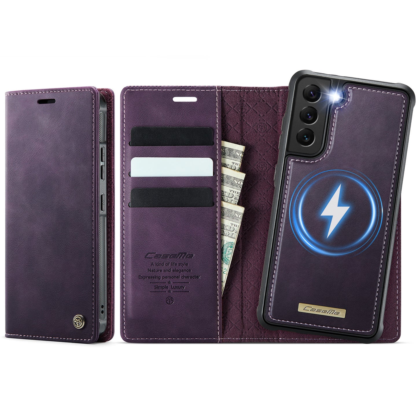 Galaxy S22 Plus 5G Wallet-Hülle – Kompatibel mit MagSafe mit RFID-Blockierung