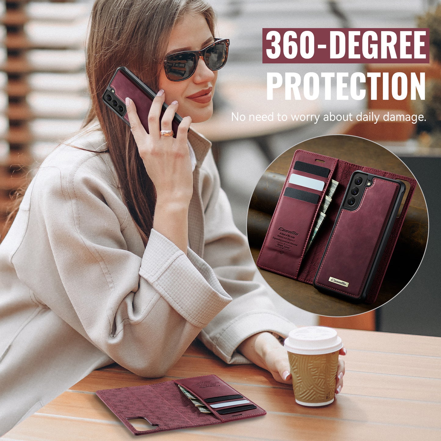 Galaxy S22 5G Wallet-Hülle – Kompatibel mit MagSafe mit RFID-Blockierung