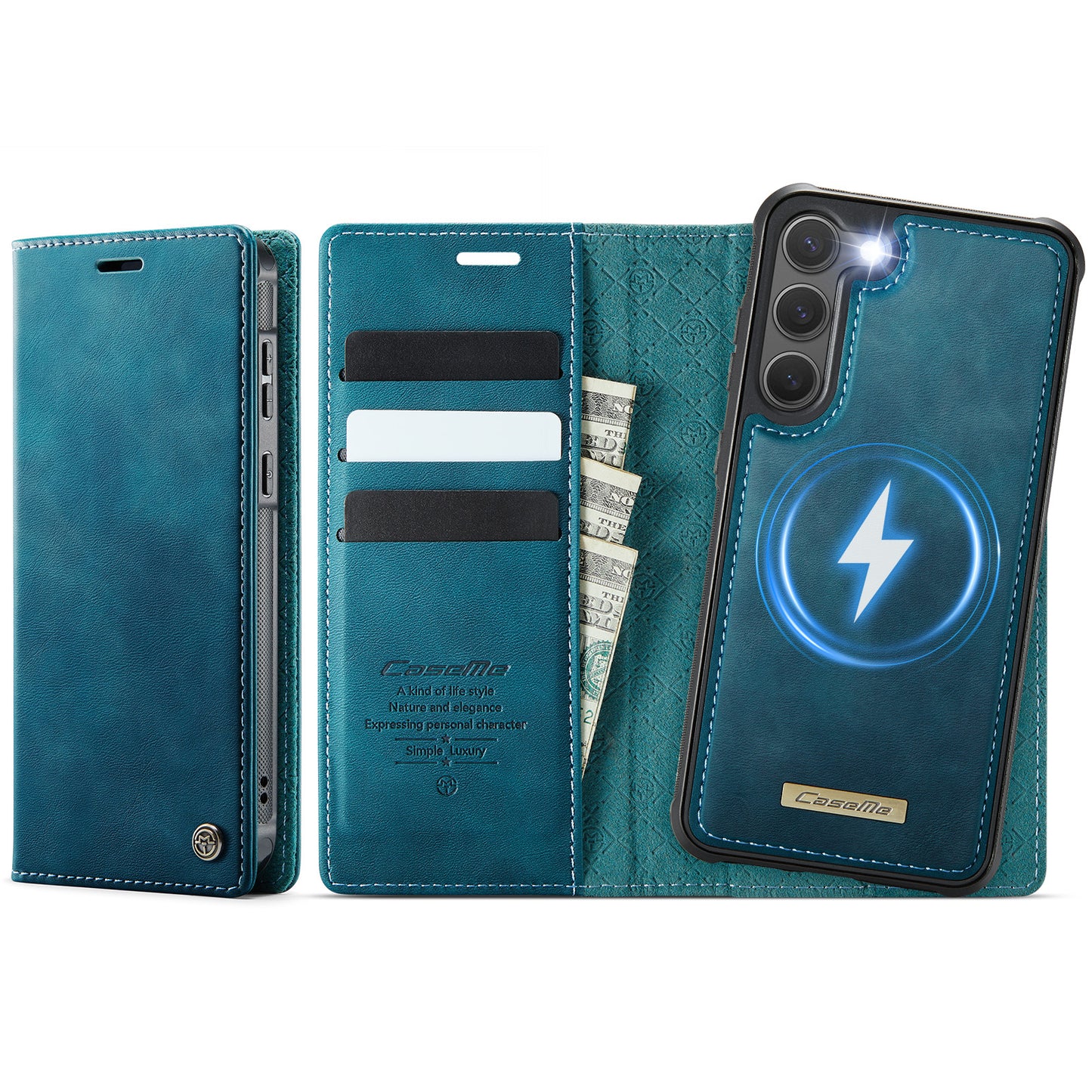 Galaxy S23 Plus Wallet-Hülle – Kompatibel mit MagSafe mit RFID-Blockierung