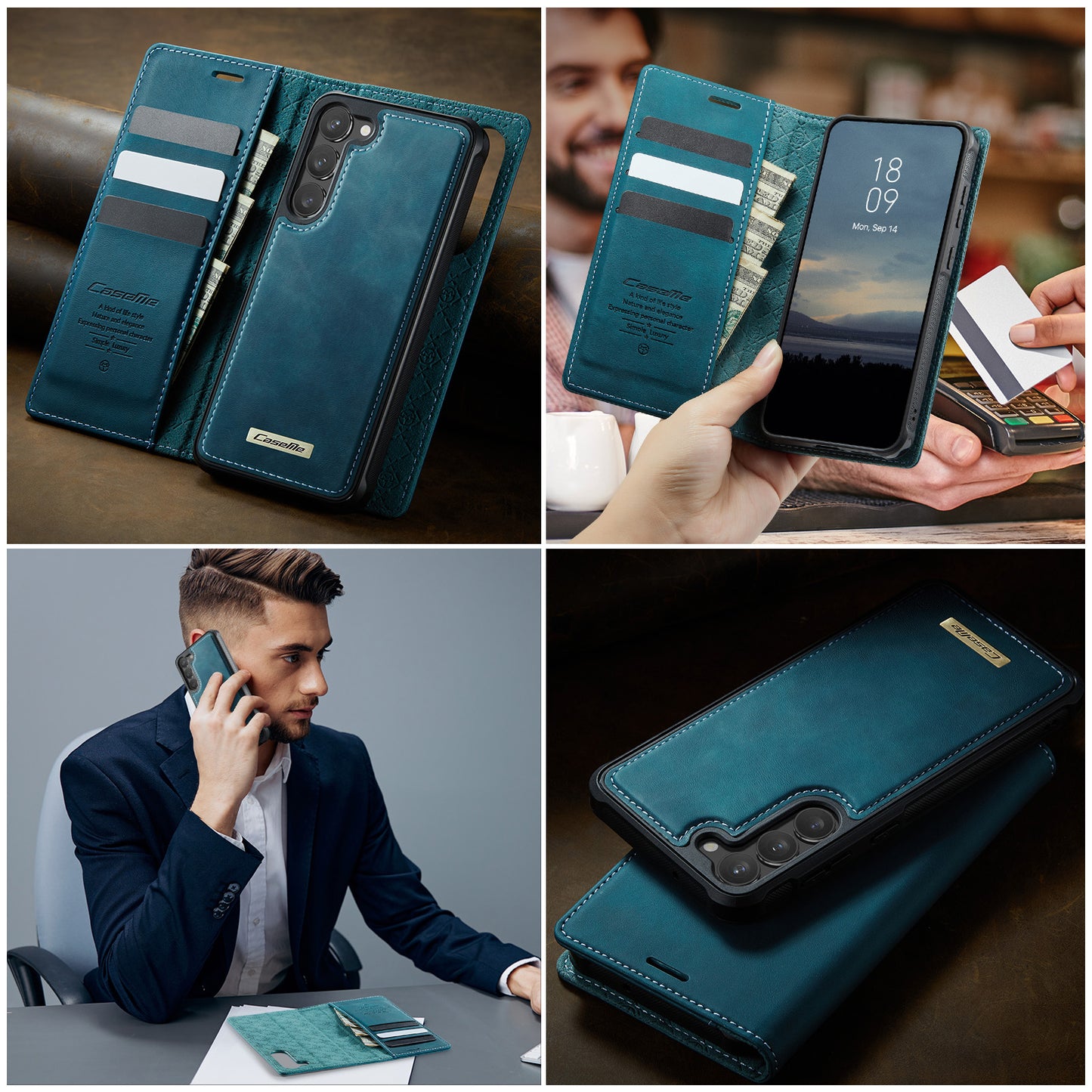 Galaxy S23 Plus Wallet-Hülle – Kompatibel mit MagSafe mit RFID-Blockierung