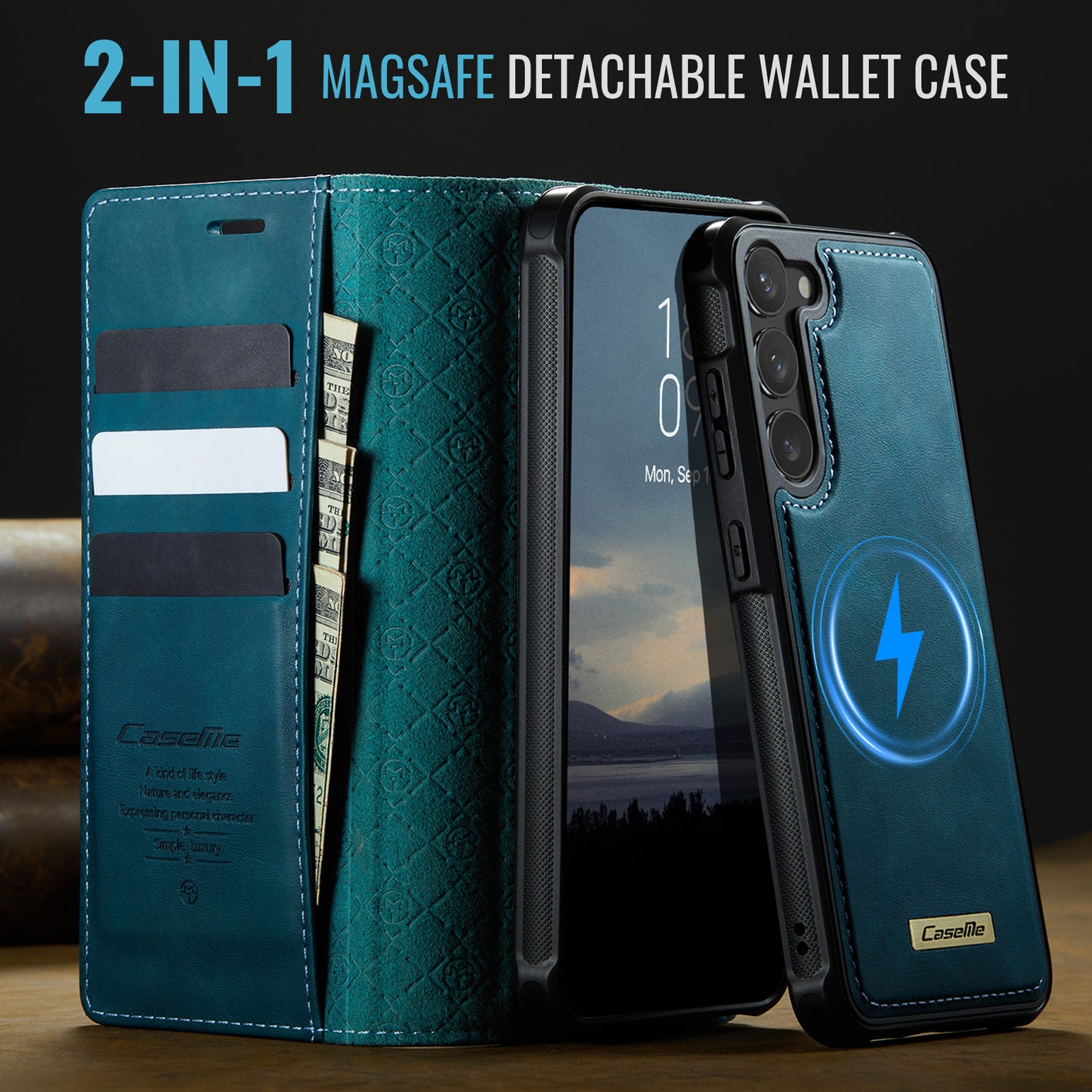Galaxy S23 Plus Wallet-Hülle – Kompatibel mit MagSafe mit RFID-Blockierung