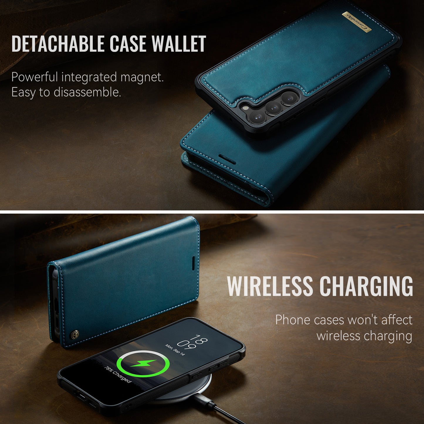 Galaxy S23 Plus Wallet-Hülle – Kompatibel mit MagSafe mit RFID-Blockierung