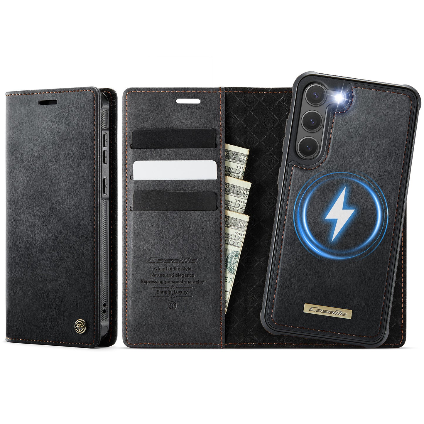 Galaxy S23 Plus Wallet-Hülle – Kompatibel mit MagSafe mit RFID-Blockierung