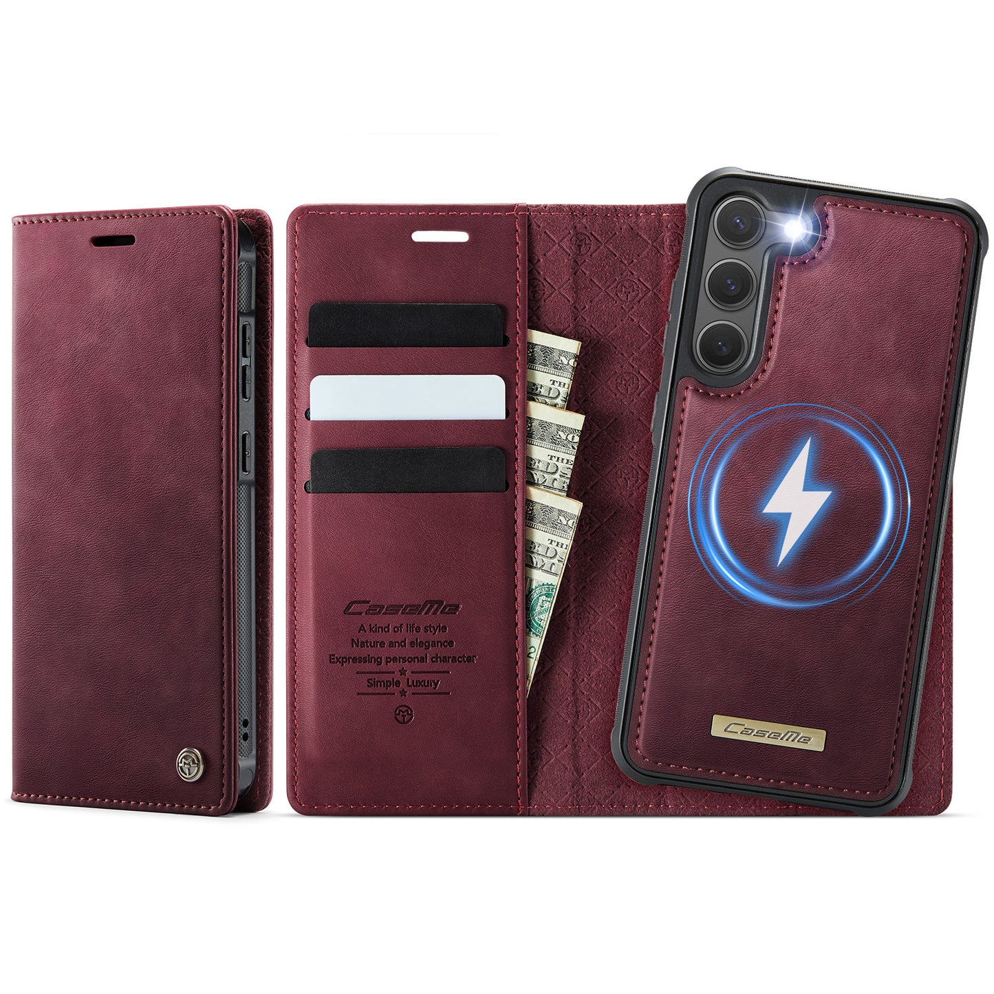 Galaxy S23 Plus Wallet-Hülle – Kompatibel mit MagSafe mit RFID-Blockierung
