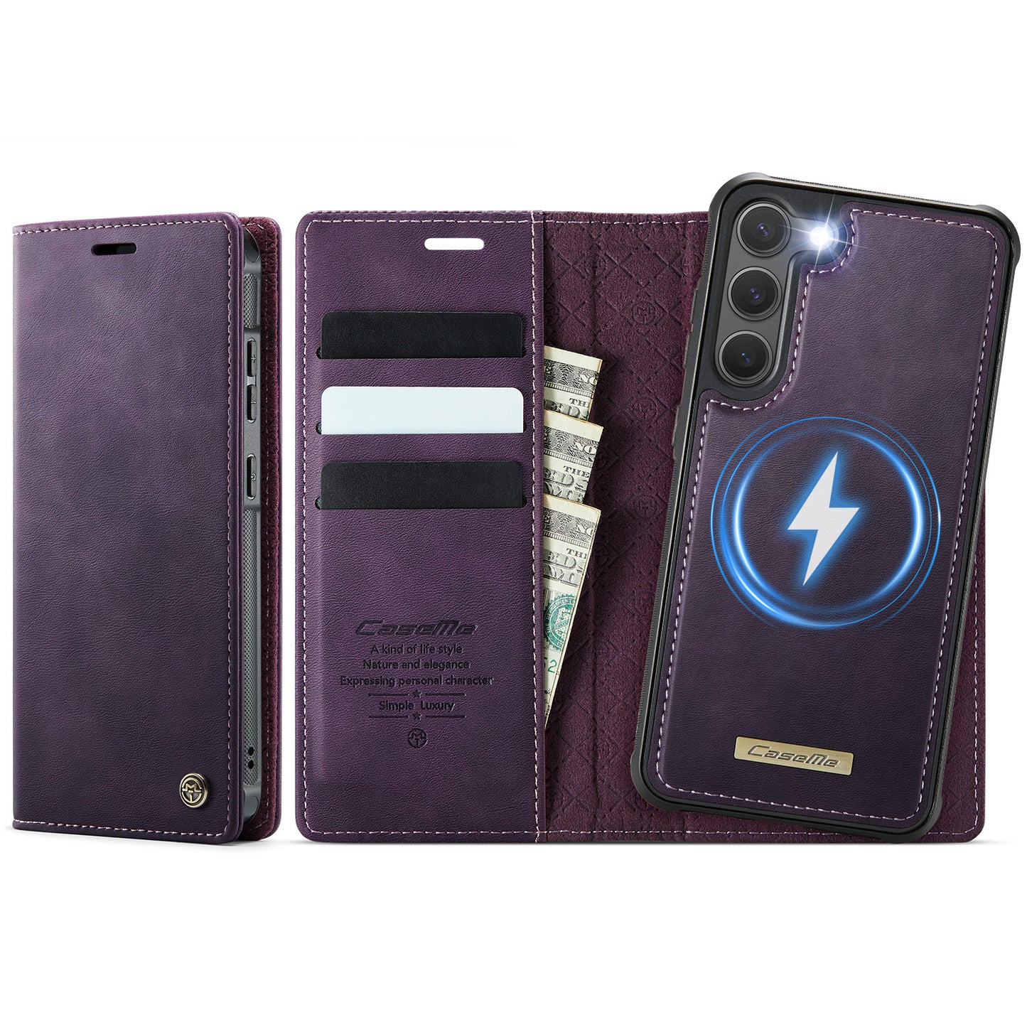 Galaxy S23 Plus Wallet-Hülle – Kompatibel mit MagSafe mit RFID-Blockierung