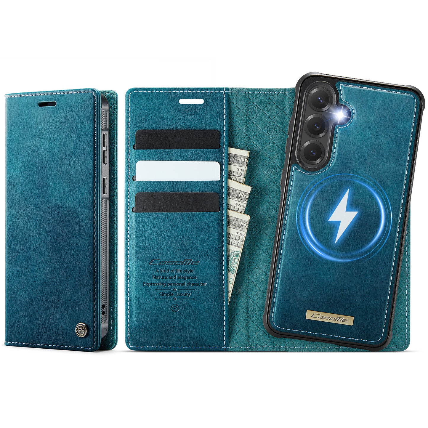 Galaxy S23 FE Wallet-Hülle – Kompatibel mit MagSafe mit RFID-Blockierung