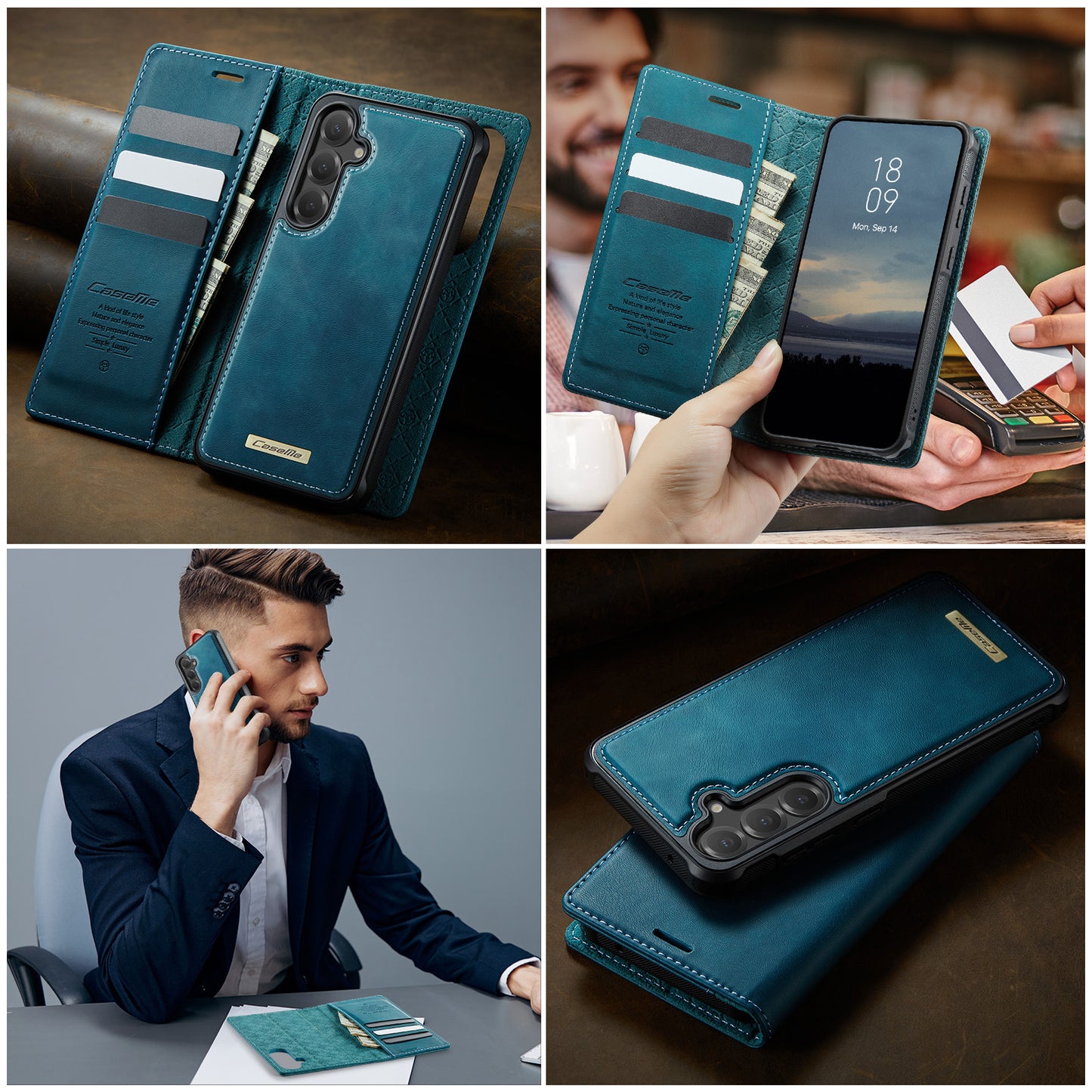 Galaxy S23 FE Wallet-Hülle – Kompatibel mit MagSafe mit RFID-Blockierung