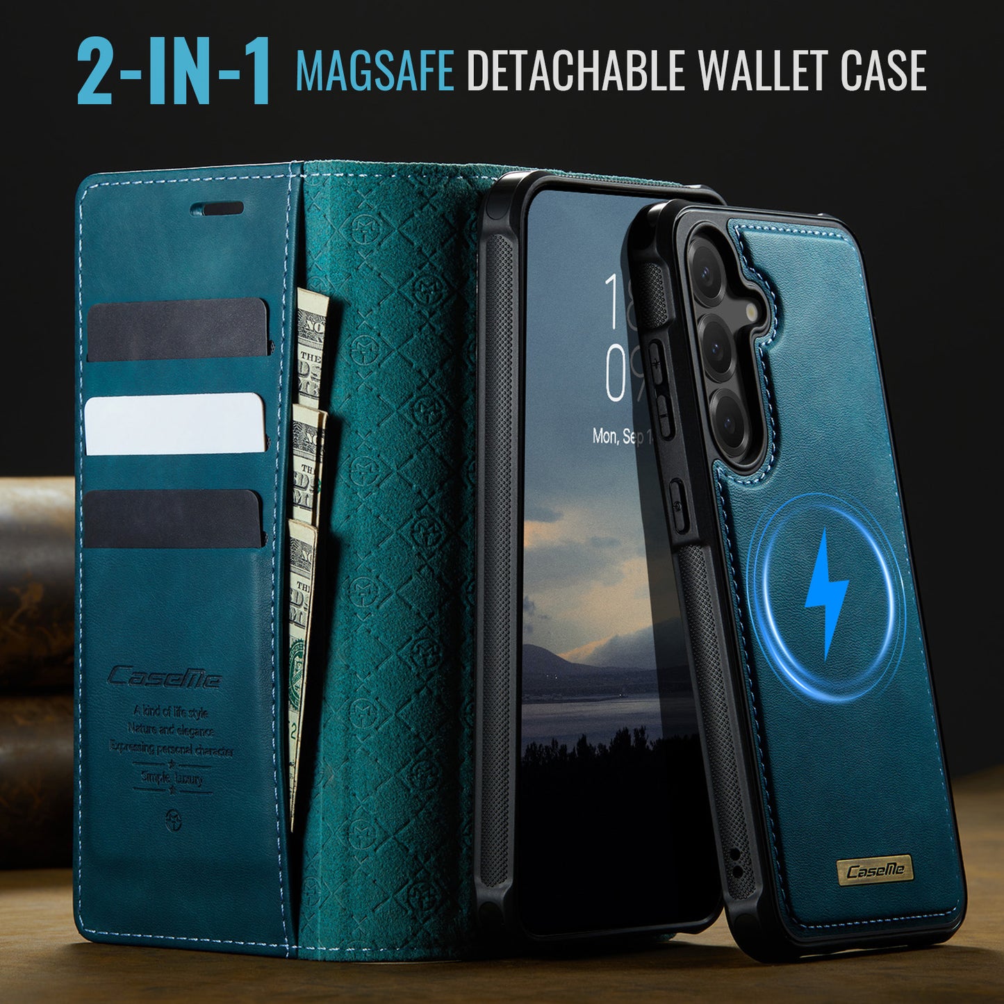 Galaxy S23 FE Wallet-Hülle – Kompatibel mit MagSafe mit RFID-Blockierung