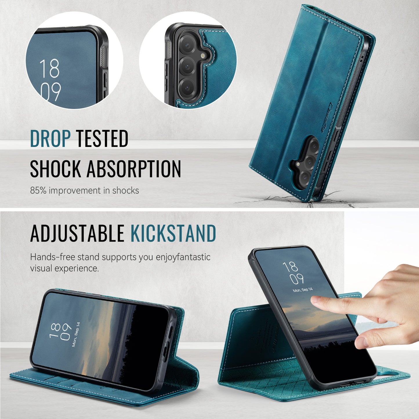 Galaxy S23 FE Wallet-Hülle – Kompatibel mit MagSafe mit RFID-Blockierung