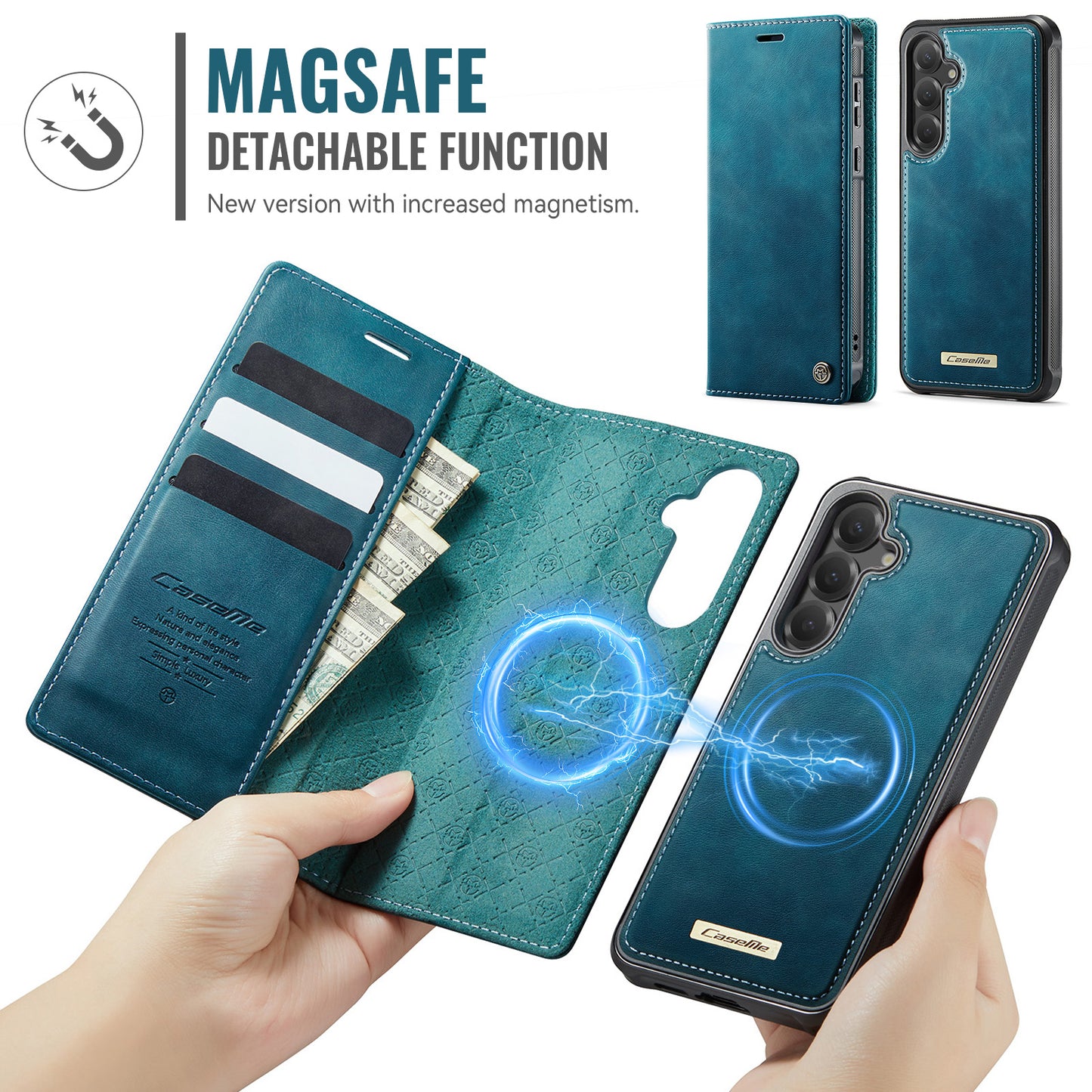 Galaxy S23 FE Wallet-Hülle – Kompatibel mit MagSafe mit RFID-Blockierung