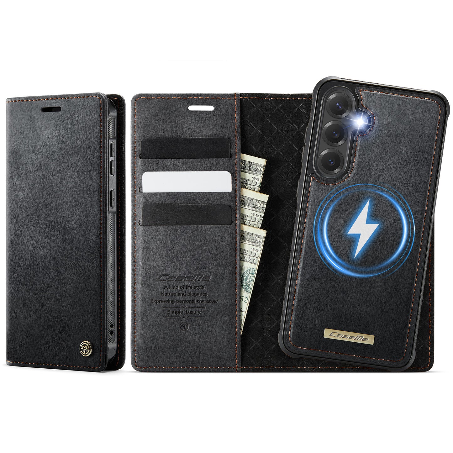 Galaxy S23 FE Wallet-Hülle – Kompatibel mit MagSafe mit RFID-Blockierung