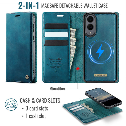 Galaxy S25 Edge Wallet-Hülle – Kompatibel mit MagSafe mit RFID-Blockierung