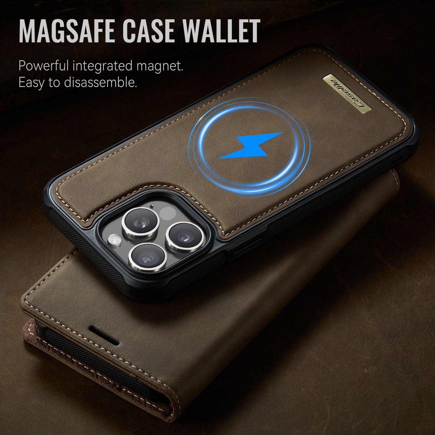 iPhone 13 Pro Wallet-Hülle – Kompatibel mit MagSafe mit RFID-Blockierung