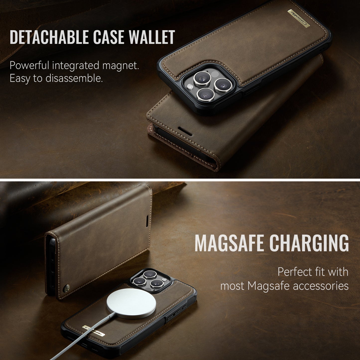 iPhone 14 Pro Wallet-Hülle – Kompatibel mit MagSafe mit RFID-Blockierung