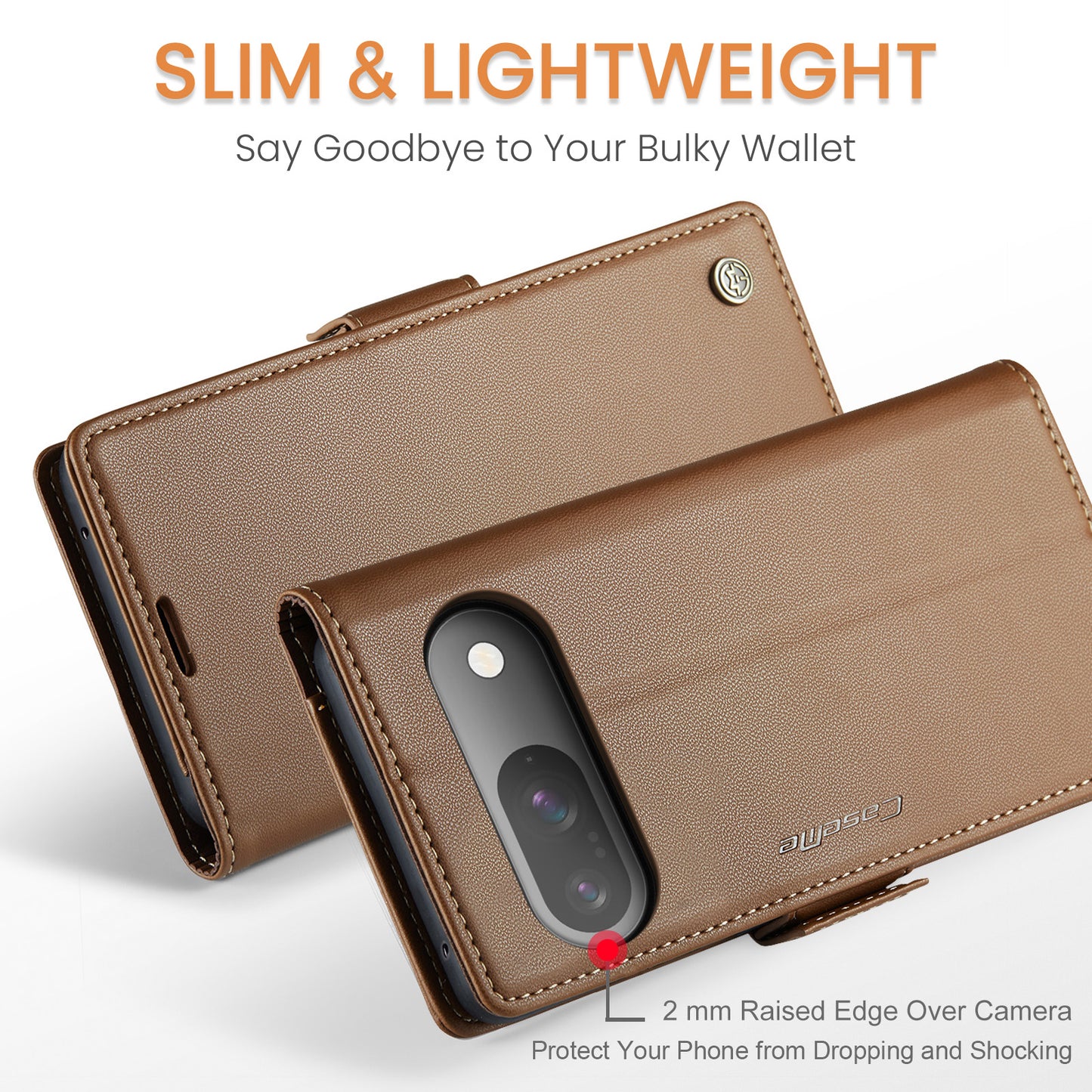 Pixel 10 Pro / 10 / 9 Pro / 9 Glänzende Wallet-Hülle – RFID-Schutz & Ständer
