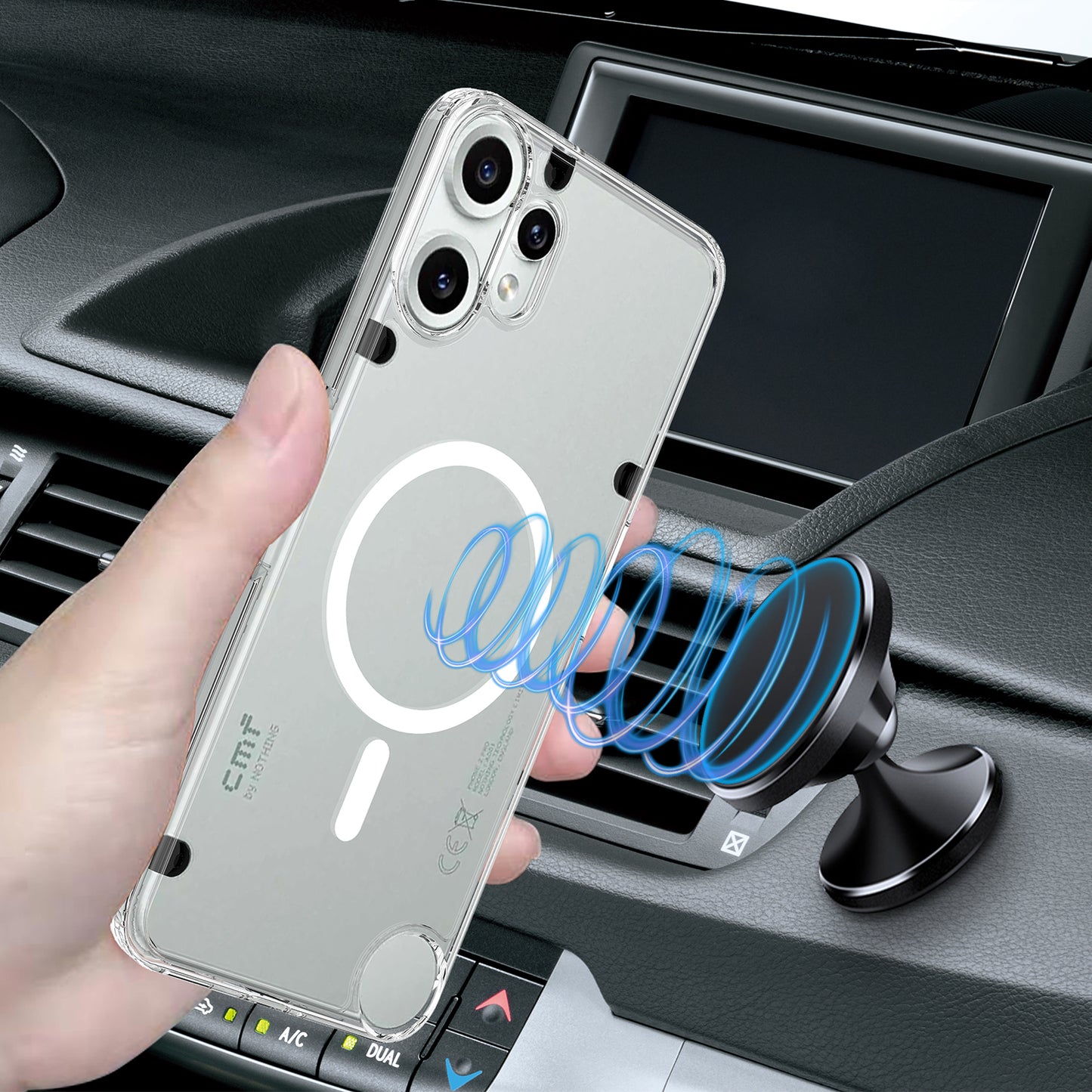 Nothing CMF Phone 2 Pro Transparente Handyhülle – Magnetisch, aus TPU- & Acryl-Rückseite