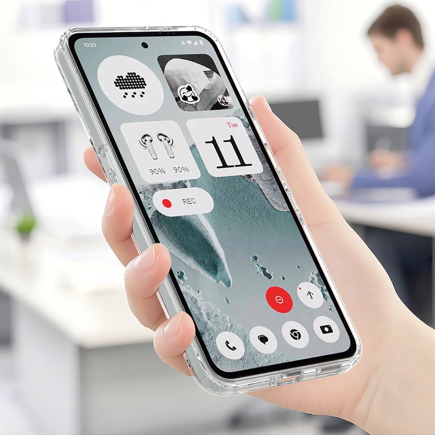 Nothing CMF Phone 2 Pro Transparente Handyhülle – Magnetisch, aus TPU- & Acryl-Rückseite