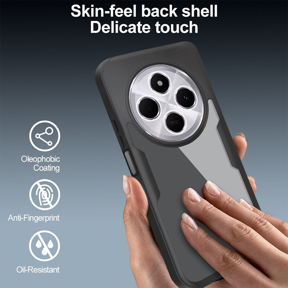 Phone Case For Xiaomi Redmi 14C 4G / 14R 5G / A4 5G / Poco C75 4G , Acrylic + TPU Clear Cover with PET Screen Film