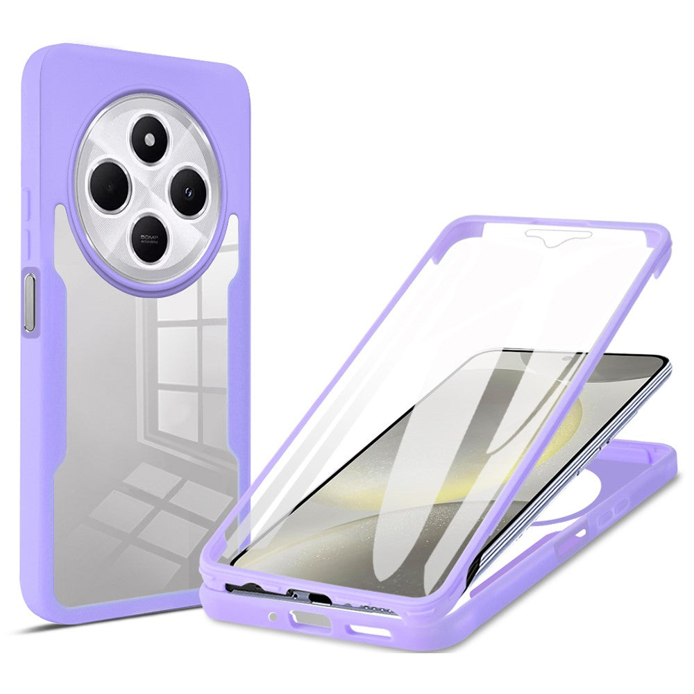 Phone Case For Xiaomi Redmi 14C 4G / 14R 5G / A4 5G / Poco C75 4G , Acrylic + TPU Clear Cover with PET Screen Film