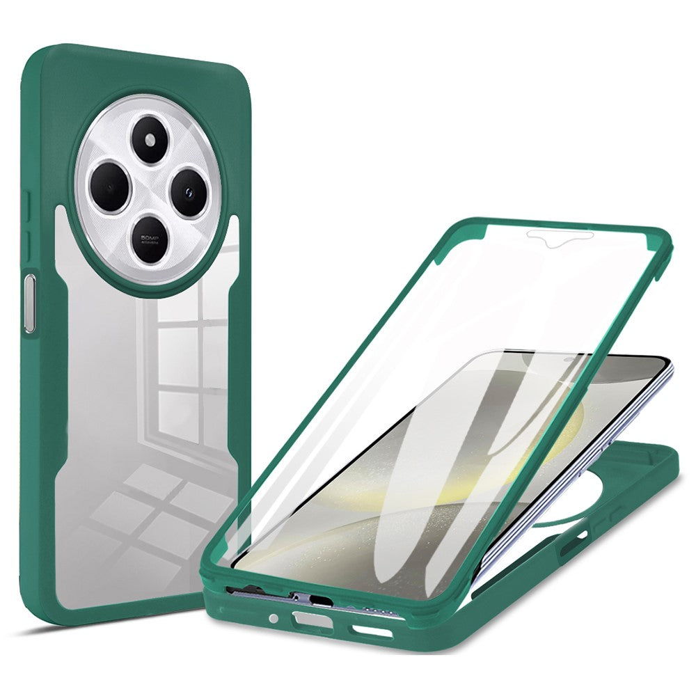 Phone Case For Xiaomi Redmi 14C 4G / 14R 5G / A4 5G / Poco C75 4G , Acrylic + TPU Clear Cover with PET Screen Film