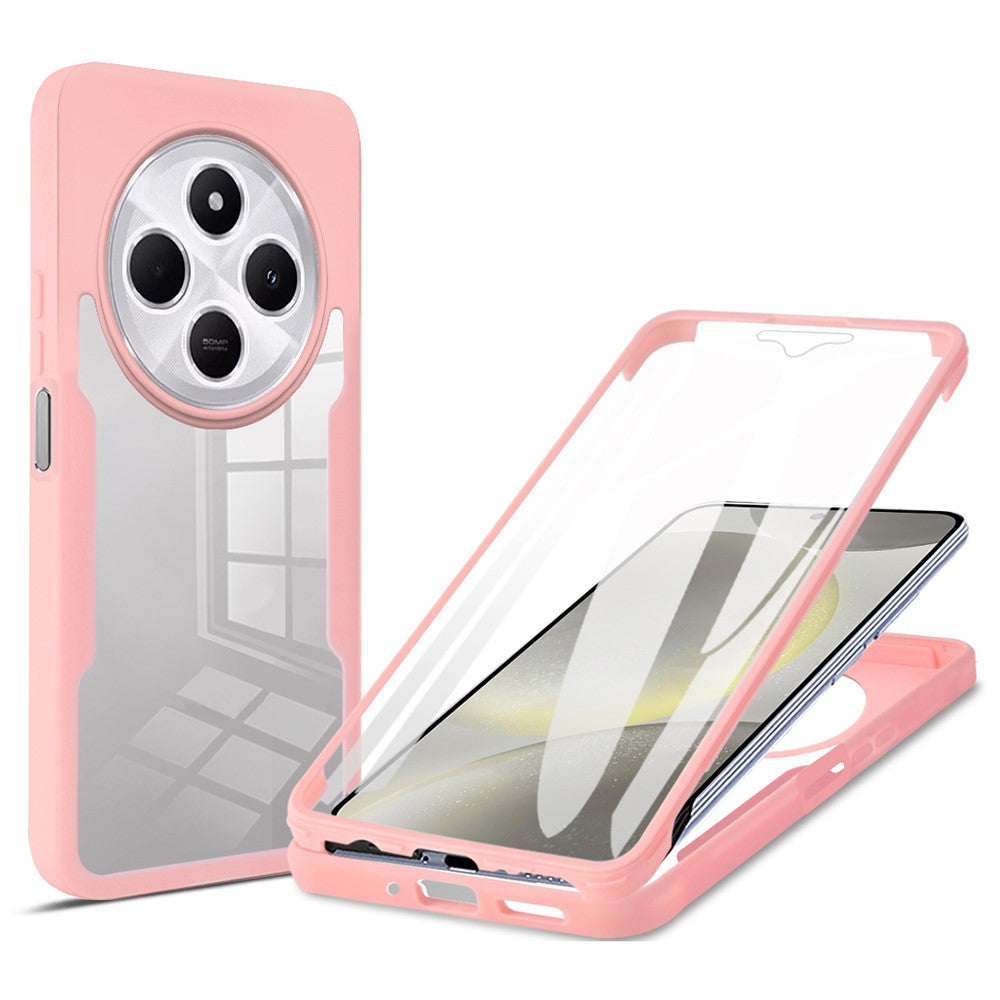 Phone Case For Xiaomi Redmi 14C 4G / 14R 5G / A4 5G / Poco C75 4G , Acrylic + TPU Clear Cover with PET Screen Film