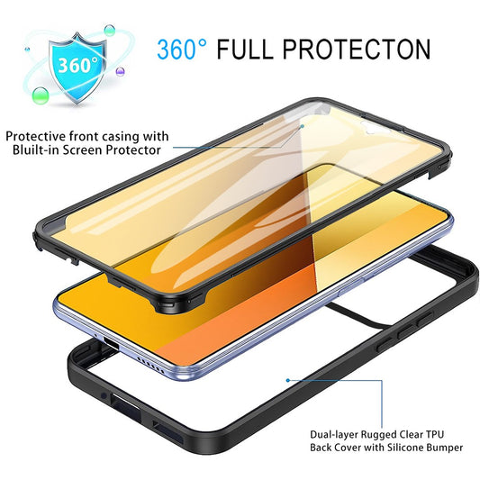 Xiaomi 15 Pro Handyhülle – Gehäuse aus Acryl + transparenter TPU- mit PET-Bildschirmfolie