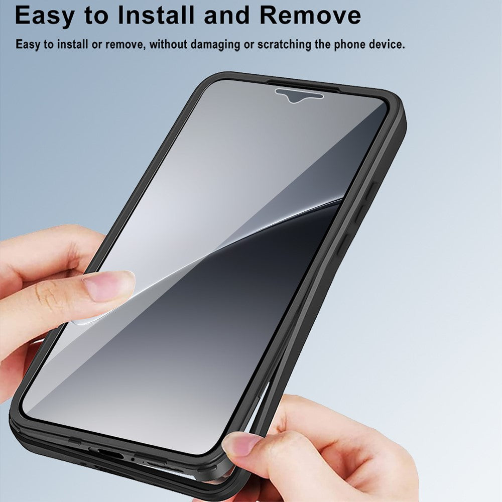 For Xiaomi 15 Pro Case Acrylic + TPU Clear Phone Cover with PET Screen Film