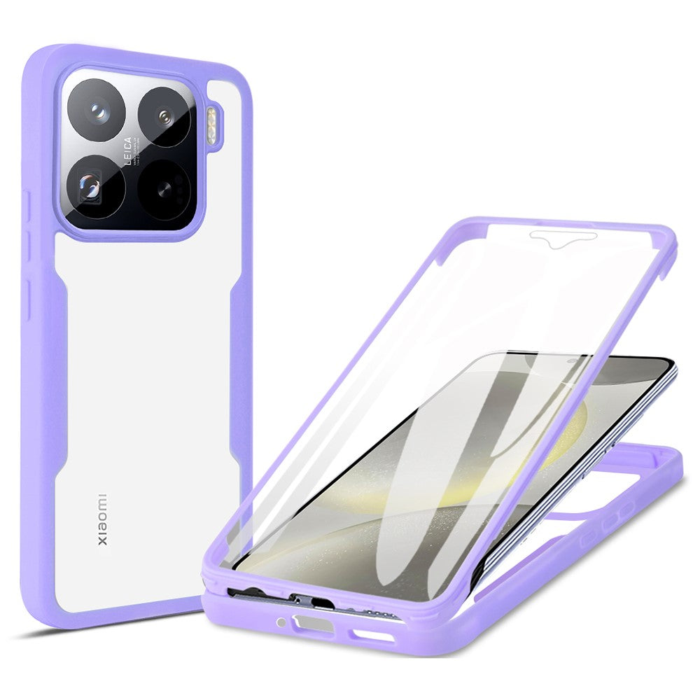 For Xiaomi 15 Pro Case Acrylic + TPU Clear Phone Cover with PET Screen Film