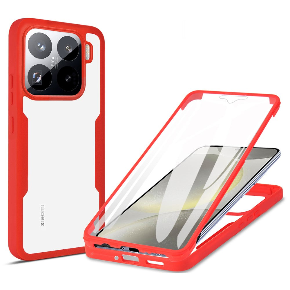 For Xiaomi 15 Pro Case Acrylic + TPU Clear Phone Cover with PET Screen Film