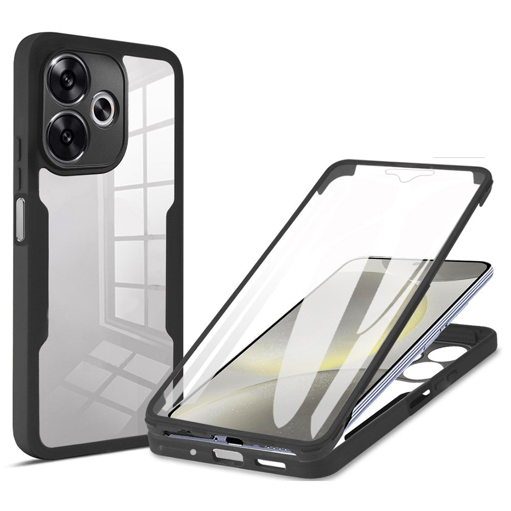 Phone Case For Xiaomi Redmi 13 4G / 5G / Note 13R 5G / Poco M6 4G / Poco M6 Plus 5G , Acrylic + TPU Clear Cover with PET Screen Film