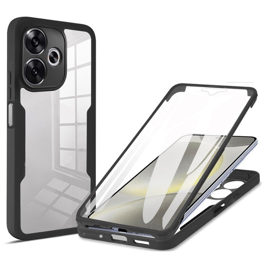 Phone Case For Xiaomi Redmi 13 4G / 5G / Note 13R 5G / Poco M6 4G / Poco M6 Plus 5G , Acrylic + TPU Clear Cover with PET Screen Film