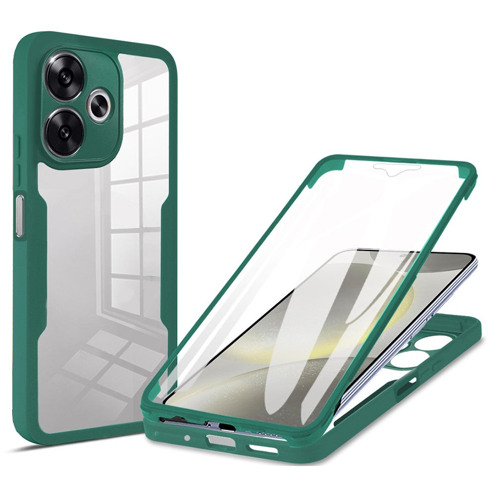Phone Case For Xiaomi Redmi 13 4G / 5G / Note 13R 5G / Poco M6 4G / Poco M6 Plus 5G , Acrylic + TPU Clear Cover with PET Screen Film