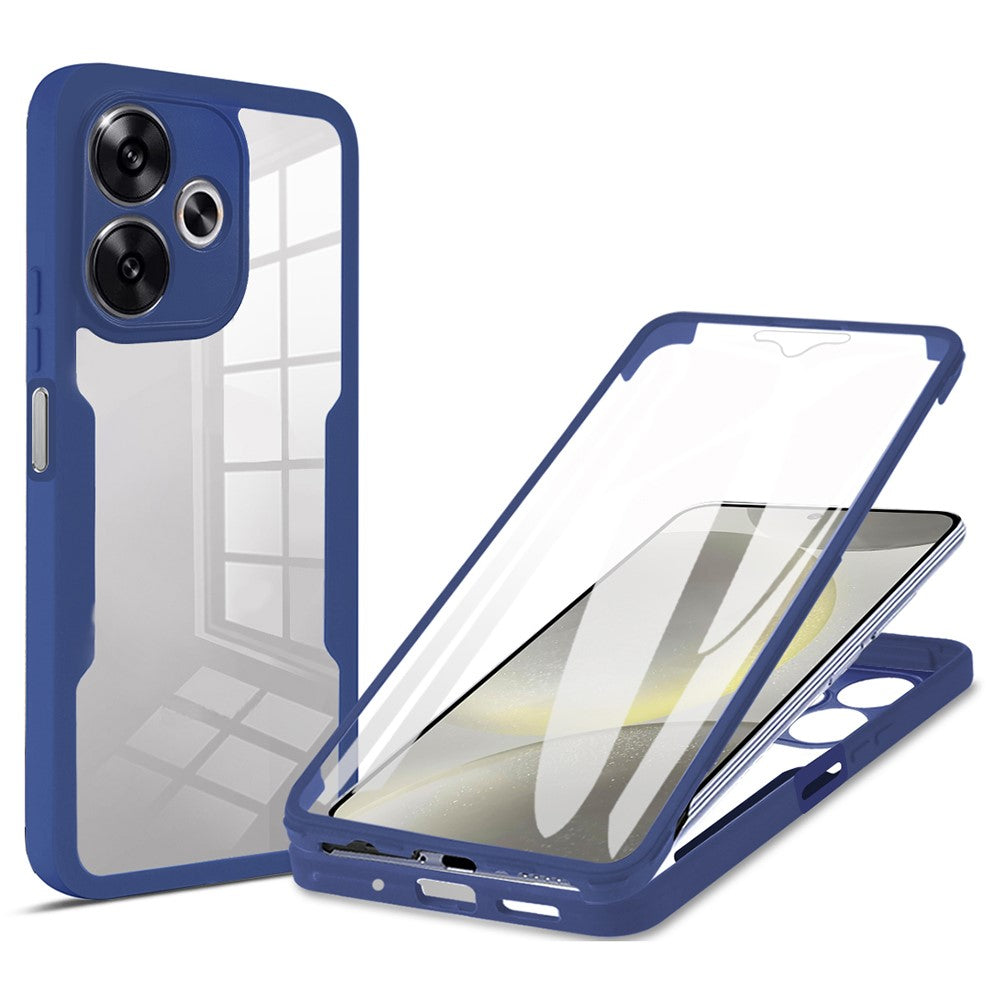 Phone Case For Xiaomi Redmi 13 4G / 5G / Note 13R 5G / Poco M6 4G / Poco M6 Plus 5G , Acrylic + TPU Clear Cover with PET Screen Film