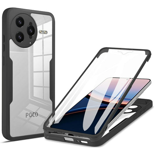 For Xiaomi Poco F7 Ultra 5G / Redmi K80 Pro 5G Case Acrylic + TPU Clear Phone Cover with PET Screen Film
