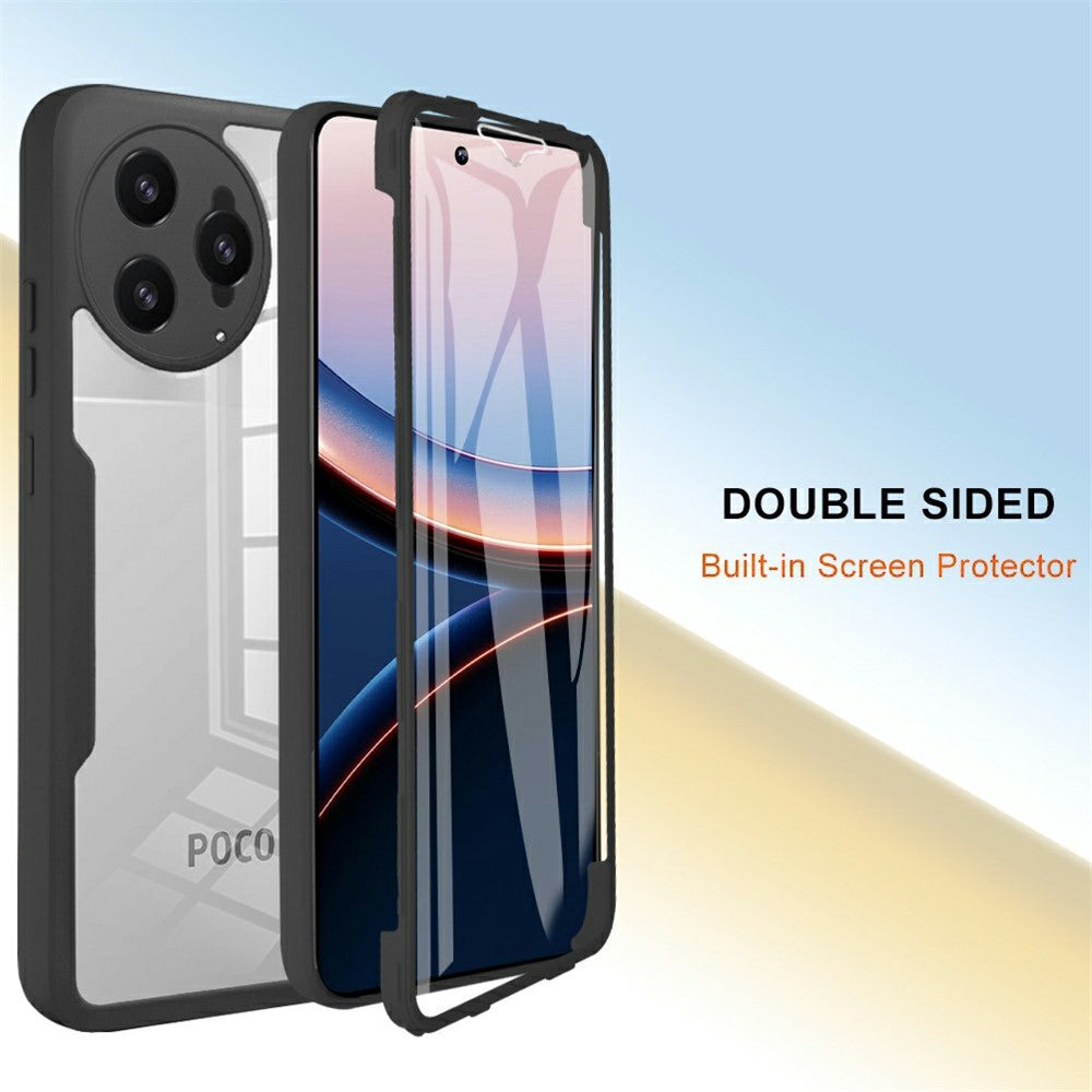 For Xiaomi Poco F7 Ultra 5G / Redmi K80 Pro 5G Case Acrylic + TPU Clear Phone Cover with PET Screen Film