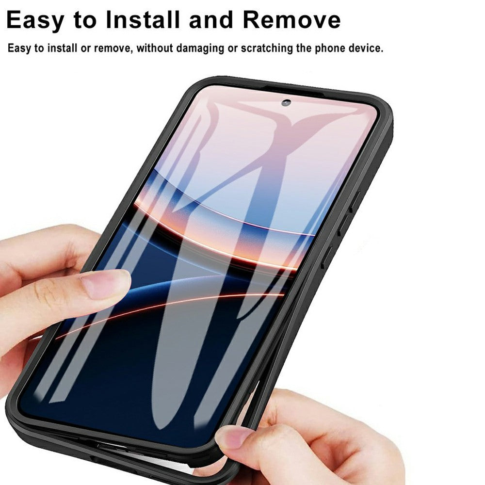 For Xiaomi Poco F7 Ultra 5G / Redmi K80 Pro 5G Case Acrylic + TPU Clear Phone Cover with PET Screen Film