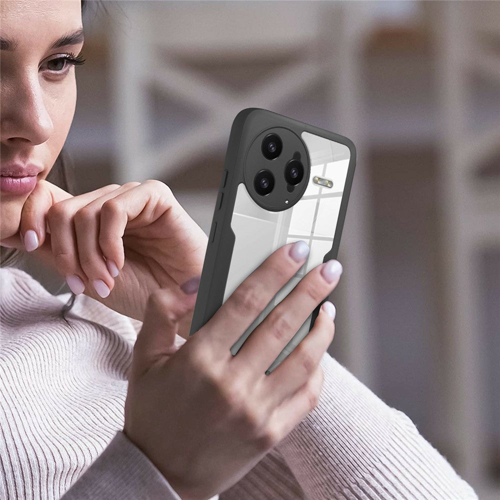 For Xiaomi Poco F7 Ultra 5G / Redmi K80 Pro 5G Case Acrylic + TPU Clear Phone Cover with PET Screen Film
