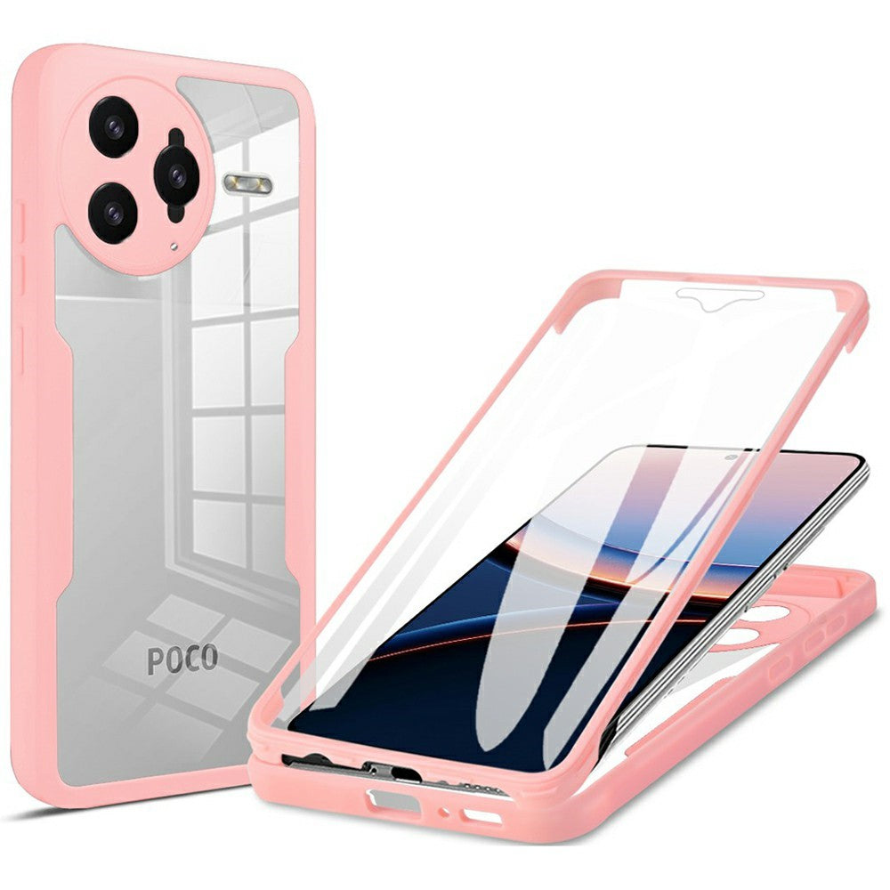 For Xiaomi Poco F7 Ultra 5G / Redmi K80 Pro 5G Case Acrylic + TPU Clear Phone Cover with PET Screen Film