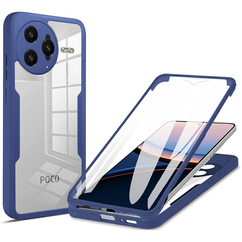 For Xiaomi Poco F7 Ultra 5G / Redmi K80 Pro 5G Case Acrylic + TPU Clear Phone Cover with PET Screen Film