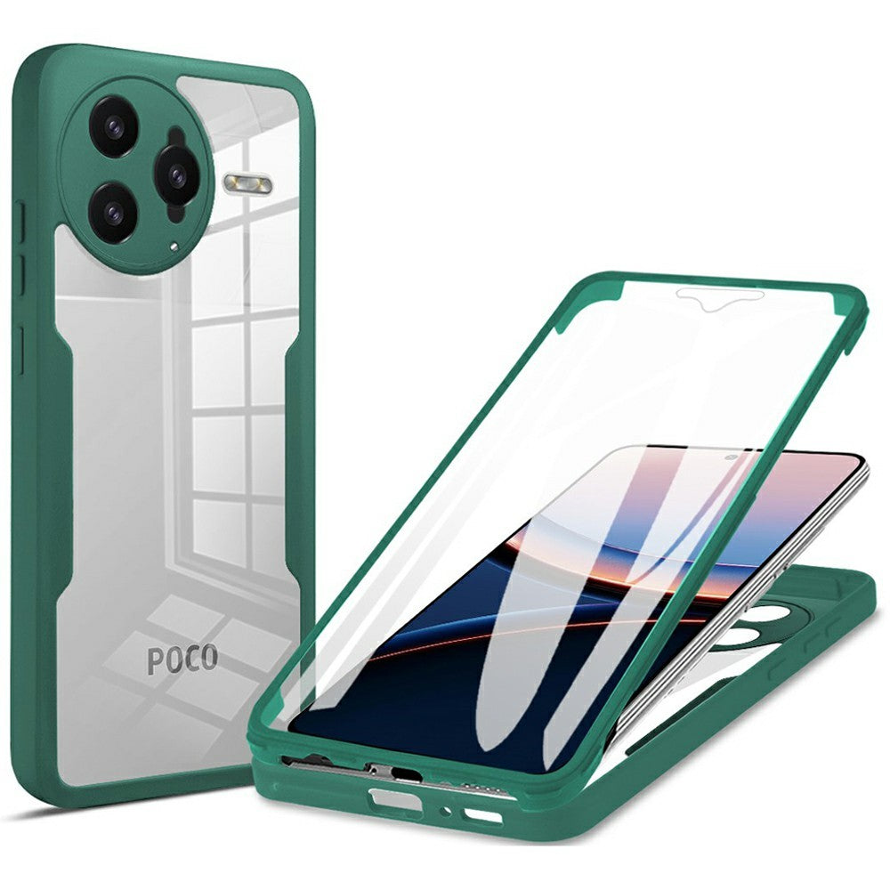 For Xiaomi Poco F7 Ultra 5G / Redmi K80 Pro 5G Case Acrylic + TPU Clear Phone Cover with PET Screen Film