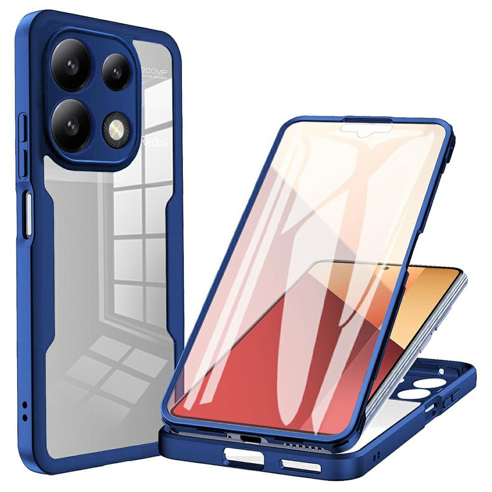 For Xiaomi Redmi Note 13 Pro 4G / Note 14S 4G Case Acrylic + TPU Clear Phone Cover with PET Screen Film